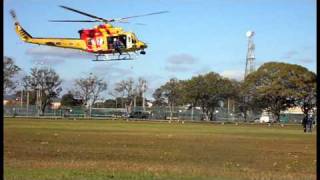 Newcastle Westpac Rescue Helicopter training  Westpac 1  Bell 412 [upl. by Siraved]