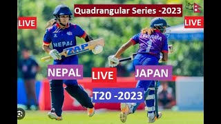 Nepal vs Japan Women Match 5  Live T20 Quadrangular Series 2023 score amp commentary [upl. by Dion]