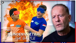 KEIHARDE BOTSINGEN TIJDENS VOETBAL💥  The Battle Blindenvoetbal  Zappsport [upl. by Angelis]