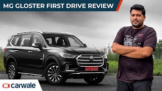 MG Gloster 2020 Review  Is It Good Enough To Beat The Toyota Fortuner  First Drive  CarWale [upl. by Suzann]