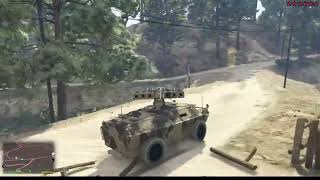 GTA 5 APC Assault 10 Star Escape RDE 40 [upl. by Lidda]