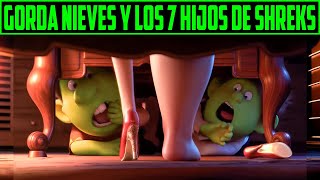 GORDA NIEVES Y LOS NEFASTOS HIJOS DE SHREK  ZAPATOS ROJOS Y LOS 7 ENANOS RESUMEN en 10 minutos [upl. by Eiramassenav]