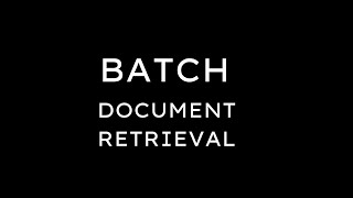 H4D MVP Batch Document Retrieval [upl. by Zared653]