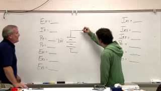 Electronics Solving series parallel complex resistance problems  Ohms law  Kirchoffs law [upl. by Anivlac]