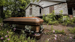 Abandoned Funeral Home  Found Caskets and Hearse [upl. by Eihcra]