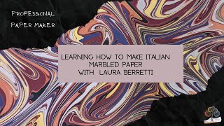 Learning How to Make Italian Marbled Paper [upl. by Gaelan]