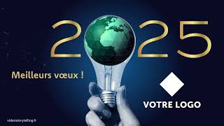 Vidéo voeux Bonne année originale 🌎💡🎉 2025 FX110  Vidéostorytelling by Néologis [upl. by Mckeon395]