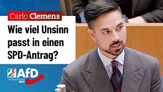 Wie viel Unsinn passt in einen SPDAntrag – Carlo Clemens AfD [upl. by Sivlek]