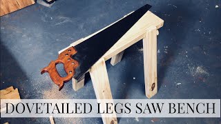 Scrap Wood Saw Bench Build  For Hand Tool Woodworking [upl. by Licna510]