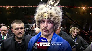 EMOTIONAL Oleksandr Usyk REACTS to beating Tyson Fury for undisputed 🇺🇦 [upl. by Heck]