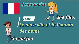 Grammaire  Le masculin et le féminin des noms [upl. by Longtin]