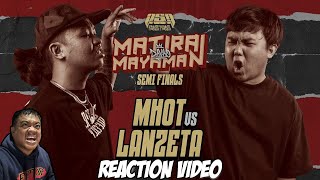 MHOT vs LANZETA  Reaction Video  Tito Shernan NAPAKALAKAS NA LABAN TO [upl. by Lennon]