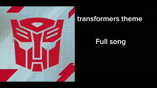 transformers theme full song [upl. by Elnar415]