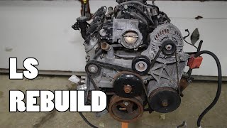 LS engine FULL rebuild 15min time lapse [upl. by Slen]