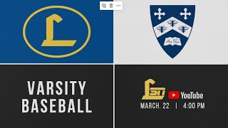 Loyola Blakefield vs Gilman Mens Varsity Baseball [upl. by Ldnek]