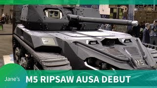 AUSA 2019 TEXTRON Systems debut their Ripsaw M5 unmanned system [upl. by Fineberg]