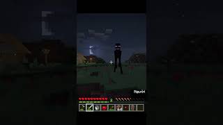 Minecraft The First Encounter with an Ender Man and the Final  💀 shorts [upl. by Laehcim44]