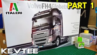 Italeri Volvo FH Globetrotter  Lockdown Build  Part 1 [upl. by Westland]