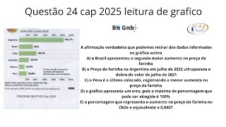 Questão 23 Cap macaé leitura e interpretação de gráfico nível fundamental 2024 [upl. by Nomyaw]