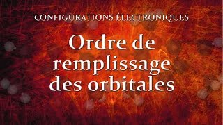 32 Ordre de remplissage des orbitales [upl. by Nett]