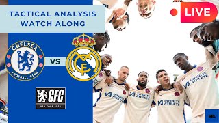 LIVE TACTICAL WATCH ALONG Chelsea vs Real Madrid 🔵 [upl. by Buonomo]