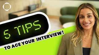 5 TIPS to ace your interview [upl. by Aieka630]