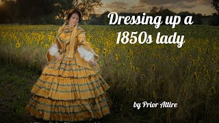 Dressing up a 1850s lady [upl. by Akimad]