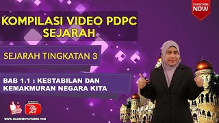 SEJARAH TINGKATAN 3 Bab 1  KEDATANGAN KUASA BARAT 11 KESTABILAN DAN KEMAKMURAN NEGARA KITA [upl. by Leiuqeze856]