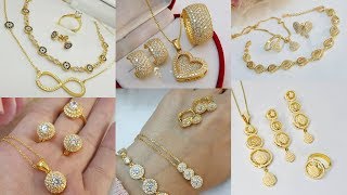 Light weight gold Combo sets chain pendants sets designs [upl. by Longan]