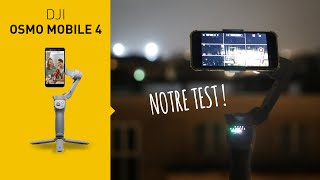 TEST DJI osmo mobile 4  Un stabilisateur pour smartphone vraiment parfait  en français [upl. by Gavini]