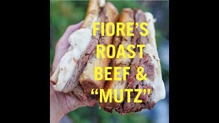 Fiores Famous ROAST BEEF amp quotMUTZquot SANDWICH  Hoboken New Jersey [upl. by Animas]