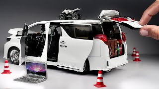 MOST Realistic Toyota Alphard 118 Scale Diecast with Auto Doors 😍 [upl. by Naitsyrk]