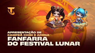 Fanfarra do Festival Lunar  Apresentação de Campeã Chibi e Arena – Teamfight Tactics [upl. by Chladek]