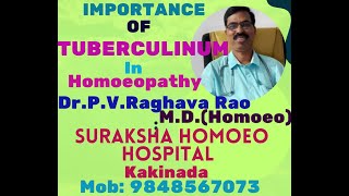 IMPORTANCE OF TUBERCULINUM IN HOMOEOPATHIC PRACTICE [upl. by Alessandra689]