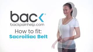 How to use Sacroiliac Belt  BackPainHelpcom [upl. by Sancha]