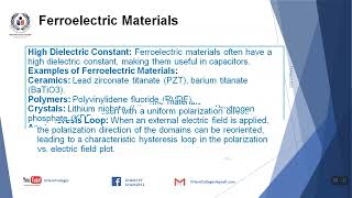 Piezoelectric ferroelectric and anti ferroelectric materials [upl. by Einnil]