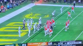 Baylor Oklahoma State insane final play [upl. by Quill184]