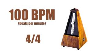 100 BPM Metronome 44 – Best Online Metronome 100 Beats Per Minute [upl. by Vorfeld669]