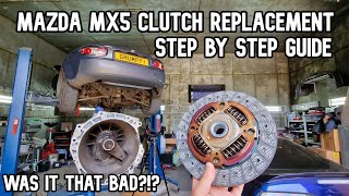 Mazda MX5 MK3 Clutch Replacement 18 and 20 How to replace your clutch or remove the gearbox [upl. by Akiemehs]