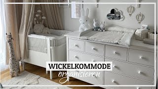 Wickelkommode organisieren  IKEA Hemnes Wickelkommode einrichten  Babyzimmer einrichten [upl. by Leahsim465]