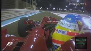 Adelantamiento de Alonso a Vergne  GP de Abu Dabi 2013 F1 [upl. by Phira]