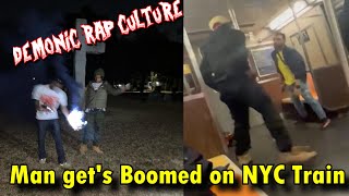 The DEMONIC Rap Culture Man gets Boomed on NYC Subway [upl. by Olen827]