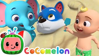 Colorful Beach Balloon song  Cocomelon JJs Animal Time  Kids Songs  Sing a Long [upl. by Annavoeg395]