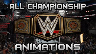 WWE 2K16 All Championship Animations TRANSPARENT [upl. by Rella871]