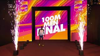 Men 100m Final IAAF World Championships London 2017 Usain Bolts last 100m race [upl. by Suiremed]