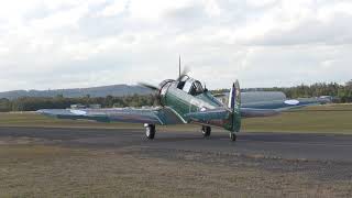 CAC Wirraway Taking off from Cessnock [upl. by Mattland]