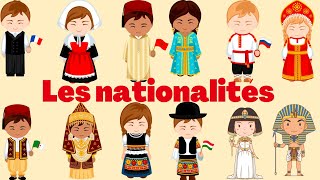 Apprendre les nationalités en français [upl. by Nairoc]