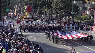 USMC West Coast Composite Band  The Marines Hymn  2022 Pasadena Rose Parade [upl. by Okiron]