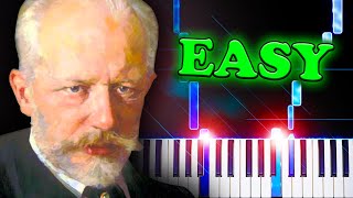 Tchaikovsky  Swan Lake Theme  EASY Piano Tutorial [upl. by Einna]