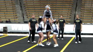 cheerleading stunt routine [upl. by Britni877]